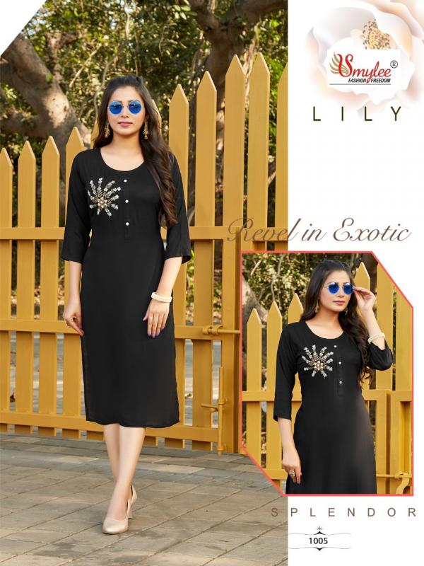 Smylee Lily Designer Rayon Festive Wear Kurti 